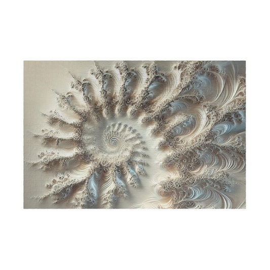 MANDELBROT SET FRACTAL Wedding Silver Jigsaw Puzzle- 110 252 520 1014 piece options 22