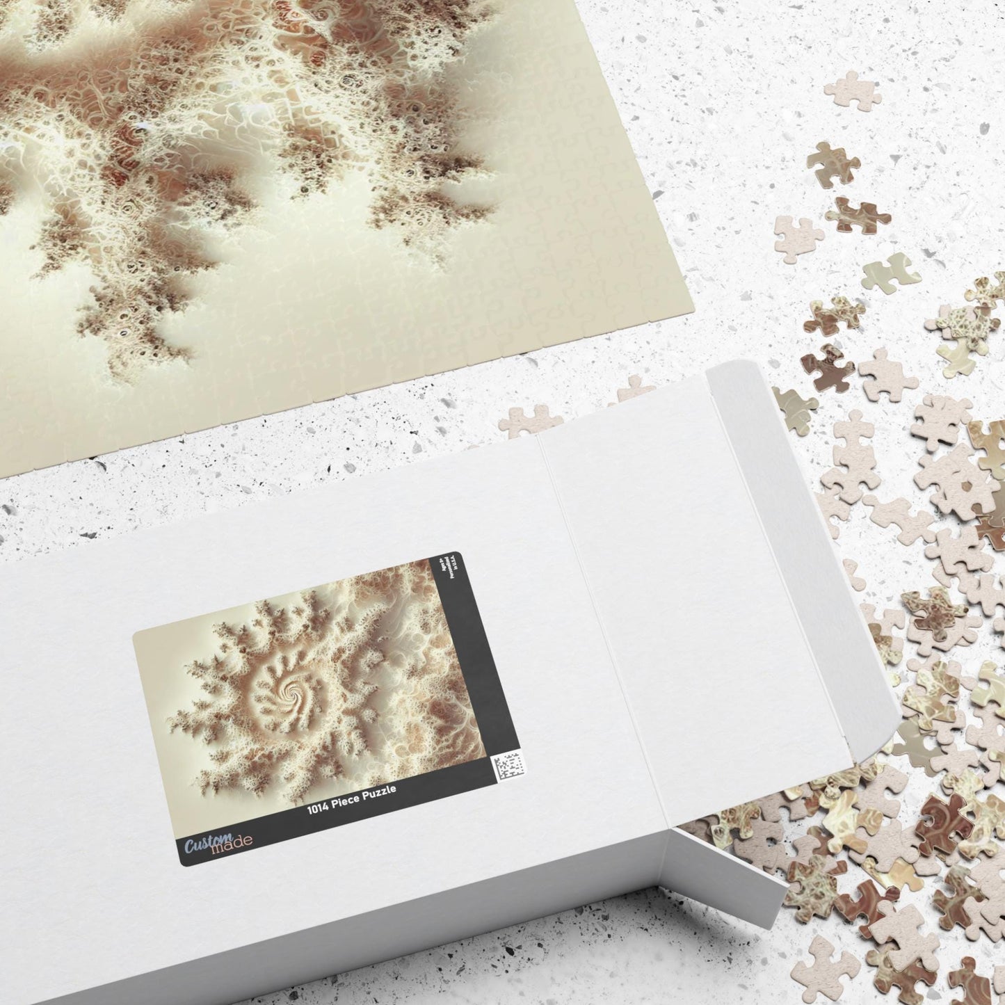 MANDELBROT SET FRACTAL Monochrome Sand Jigsaw Puzzle- 110 252 520 1014 piece options 23