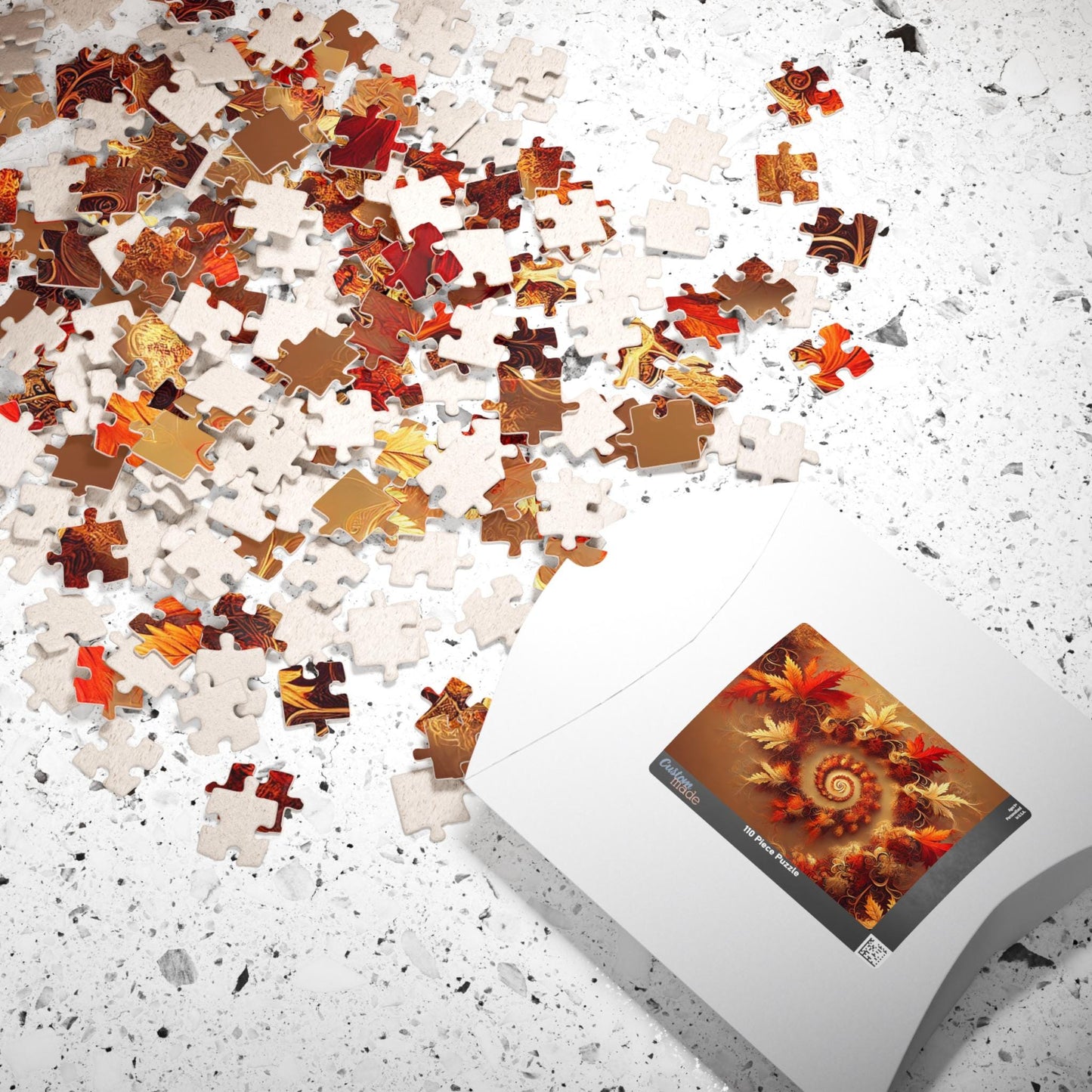 MANDELBROT SET FRACTAL Autumn Leaves Jigsaw Puzzle- 110 252 520 1014 piece options 25