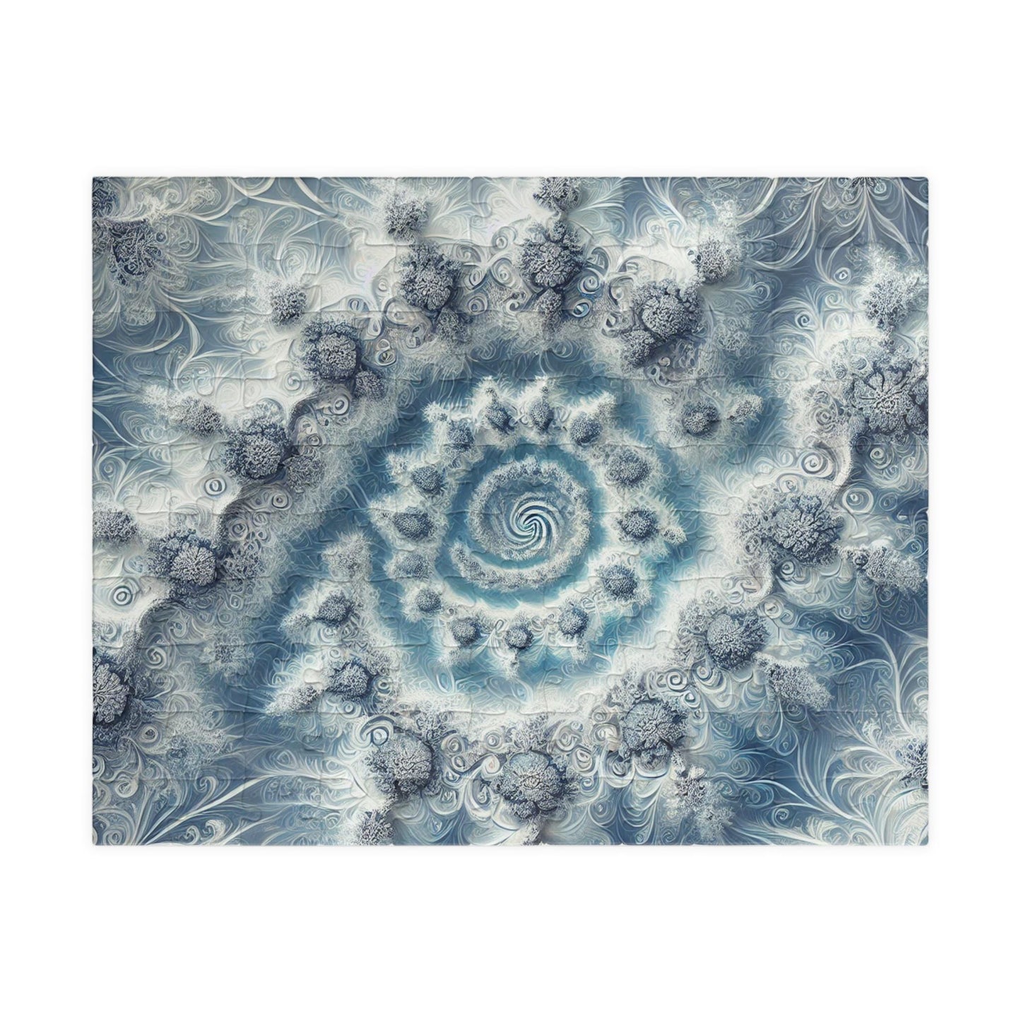 MANDELBROT SET FRACTAL Winter Ice & Snow Jigsaw Puzzle- 110 252 520 1014 piece options 27