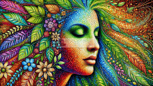 MOTHER EARTH- Faces of Gaia *** Instant Download Wall Art and FrameTV 16:9 Aspect Ratio PO6