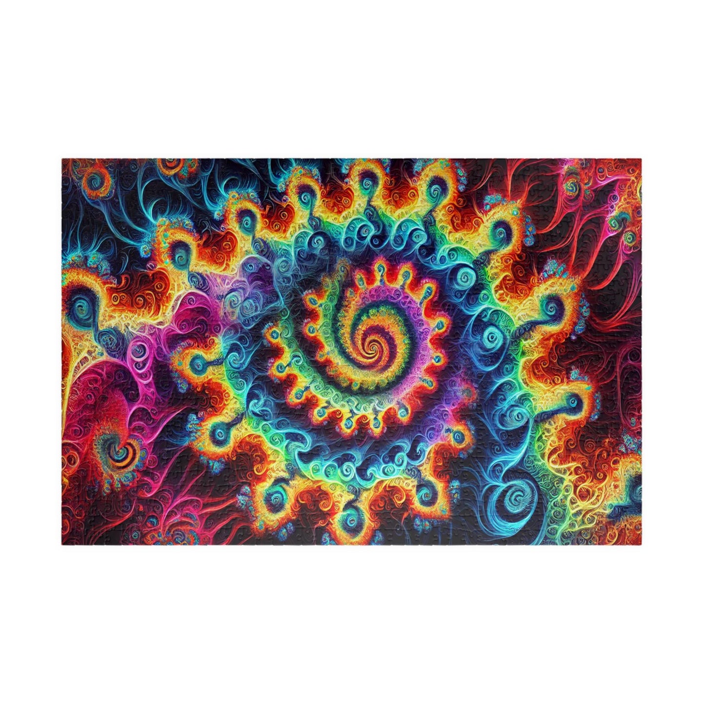 MANDELBROT SET FRACTAL Neon Jigsaw Puzzle- 110 252 520 1014 piece options 6