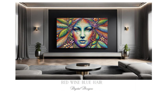 MOTHER EARTH- Faces of Gaia *** Instant Download Wall Art and FrameTV 16:9 Aspect Ratio PO3